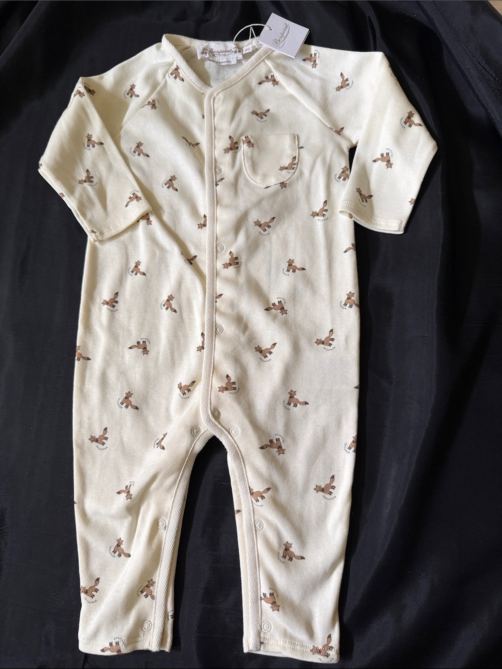 NWT BONPOINT Georget Unisex Onesie Size 6 Months